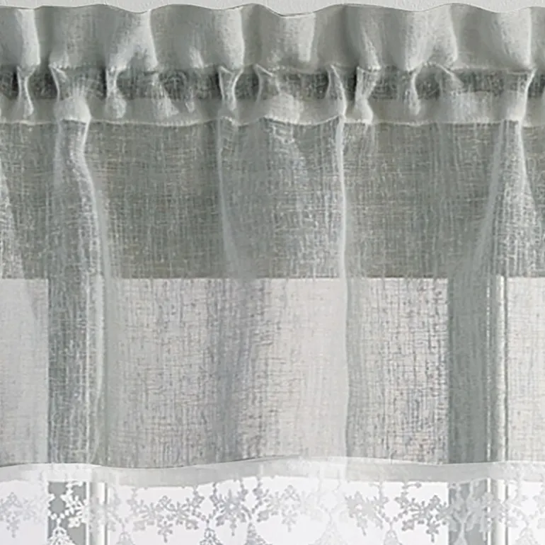 CHF Delicate Lace 3-pc. Rod Pocket Window Tier