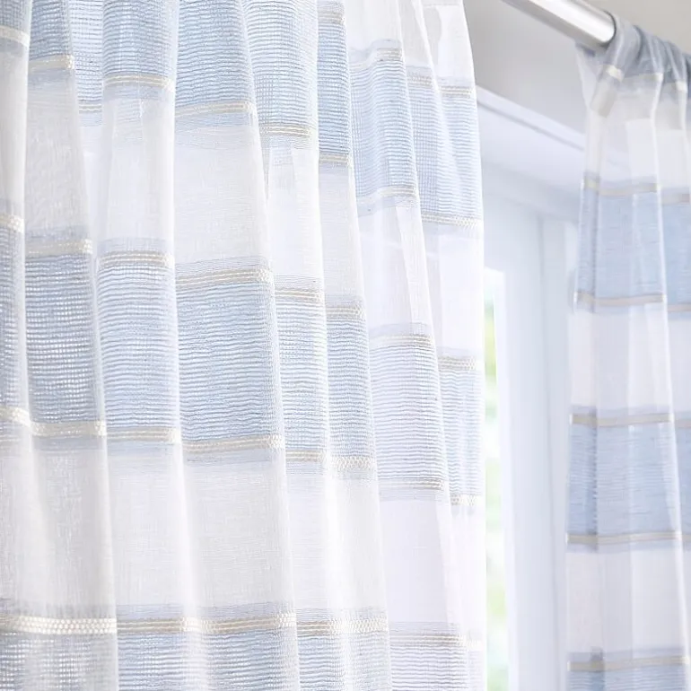 CHF Harbor Rod Pocket Sheer Set of 2 Curtain Panel