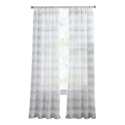CHF Harbor Rod Pocket Sheer Set of 2 Curtain Panel