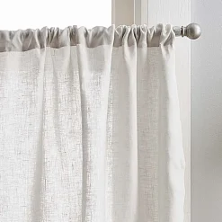 CHF 100% Linen 2-pc. Rod Pocket Window Tier