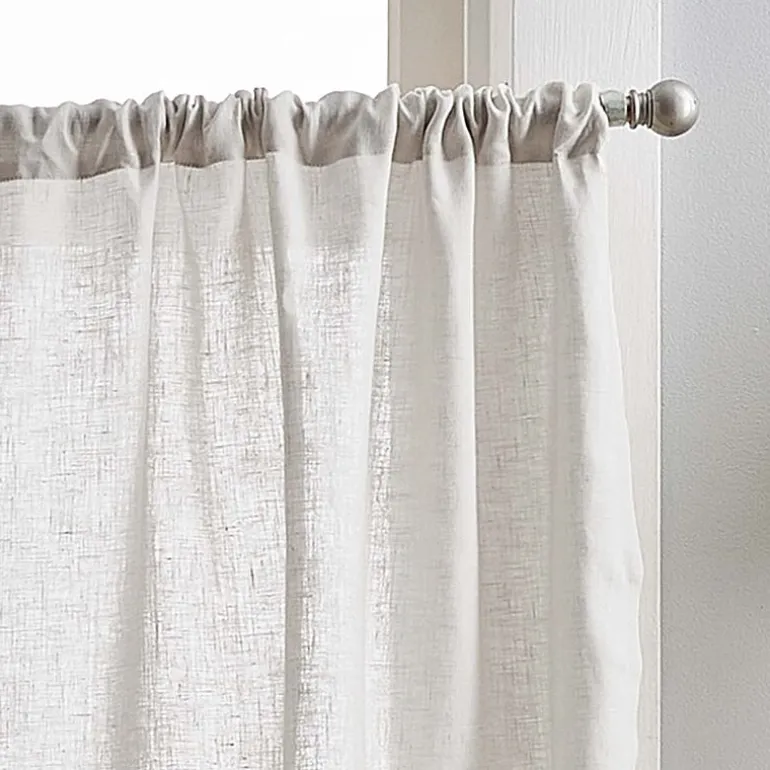 CHF 100% Linen 2-pc. Rod Pocket Window Tier