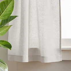 CHF 100% Linen 2-pc. Rod Pocket Window Tier