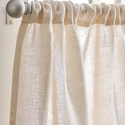 CHF 100% Linen 2-pc. Rod Pocket Window Tier