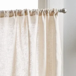 CHF 100% Linen 2-pc. Rod Pocket Window Tier