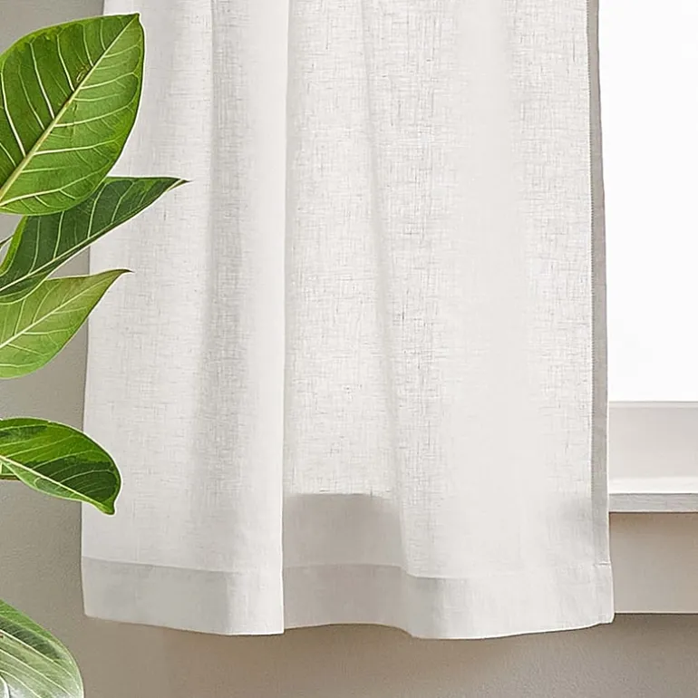 CHF 100% Linen 2-pc. Rod Pocket Window Tier