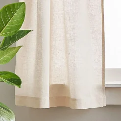 CHF 100% Linen 2-pc. Rod Pocket Window Tier
