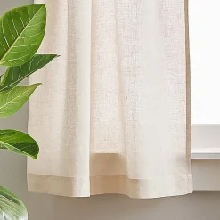 CHF 100% Linen 2-pc. Rod Pocket Window Tier