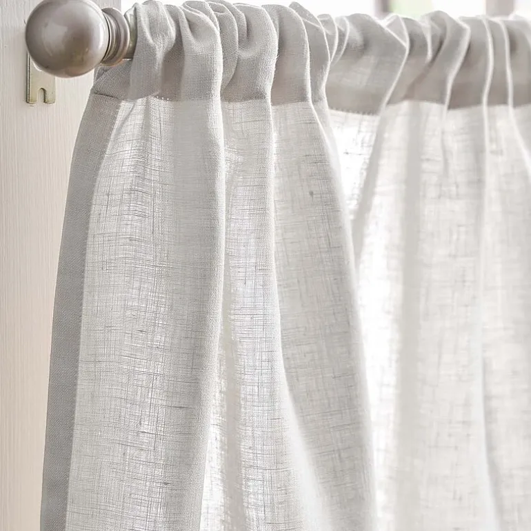 CHF 100% Linen 2-pc. Rod Pocket Window Tier