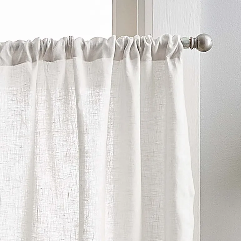 CHF 100% Linen 2-pc. Rod Pocket Window Tier