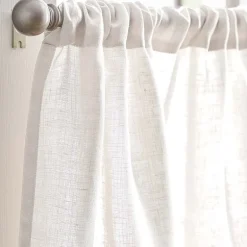 CHF 100% Linen 2-pc. Rod Pocket Window Tier