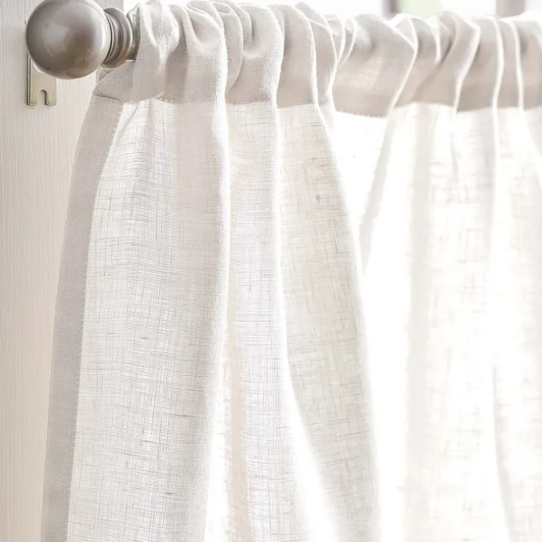 CHF 100% Linen 2-pc. Rod Pocket Window Tier