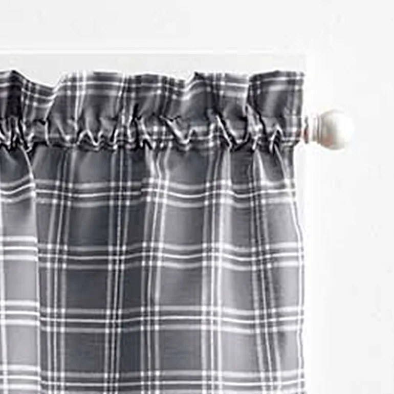 CHF Lodge Plaid 2-pc. Rod Pocket Window Tier
