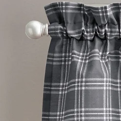 CHF Lodge Plaid Rod Pocket Tailored Valance