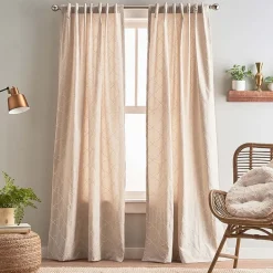 CHF Mallorca Back Tab Light-Filtering Set of 2 Curtain Panel