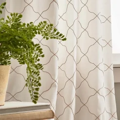 CHF Mallorca Back Tab Light-Filtering Set of 2 Curtain Panel