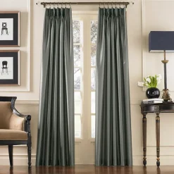 CHF Marquee Pinch Pleat Back Tab Light-Filtering Single Curtain Panel