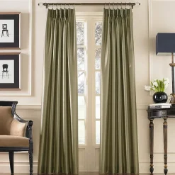 CHF Marquee Pinch Pleat Back Tab Light-Filtering Single Curtain Panel