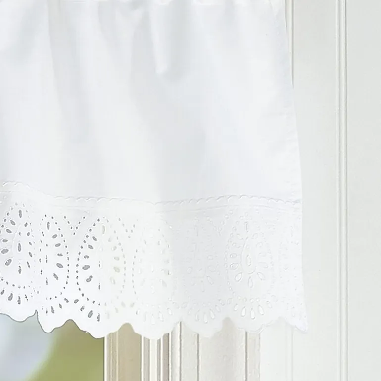 CHF Penny Eyelet Rod Pocket Tailored Valance