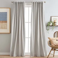 CHF Sanctuary Back Tab Light-Filtering Set of 2 Curtain Panel