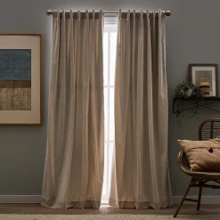 CHF Sanctuary Back Tab Light-Filtering Set of 2 Curtain Panel