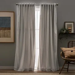 CHF Sanctuary Back Tab Light-Filtering Set of 2 Curtain Panel