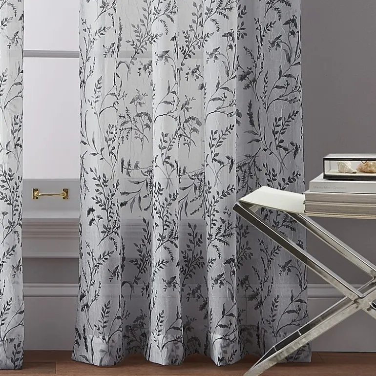 CHF Santa Barbara Rod Pocket Sheer Single Curtain Panel
