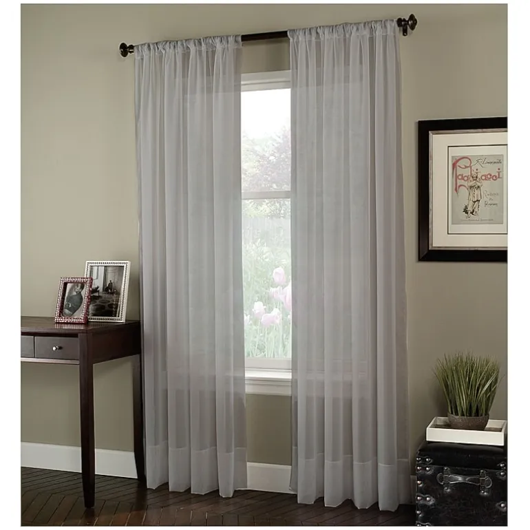 CHF Soho Rod Pocket Back Tab Sheer Single Curtain Panel