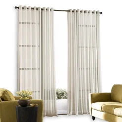 CHF Soho Voile Grommet Top Sheer Single Curtain Panel