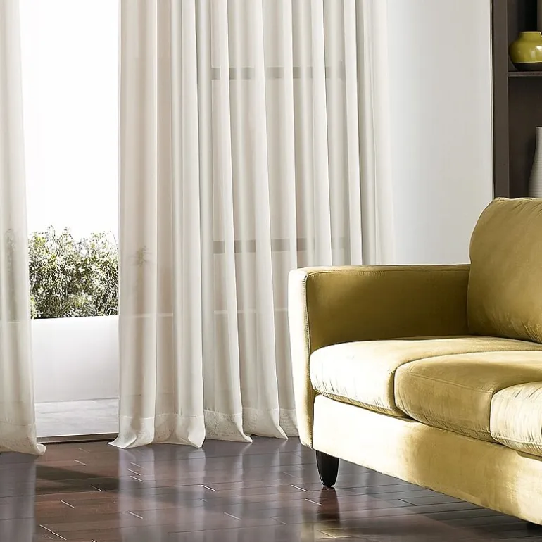 CHF Soho Voile Grommet Top Sheer Single Curtain Panel