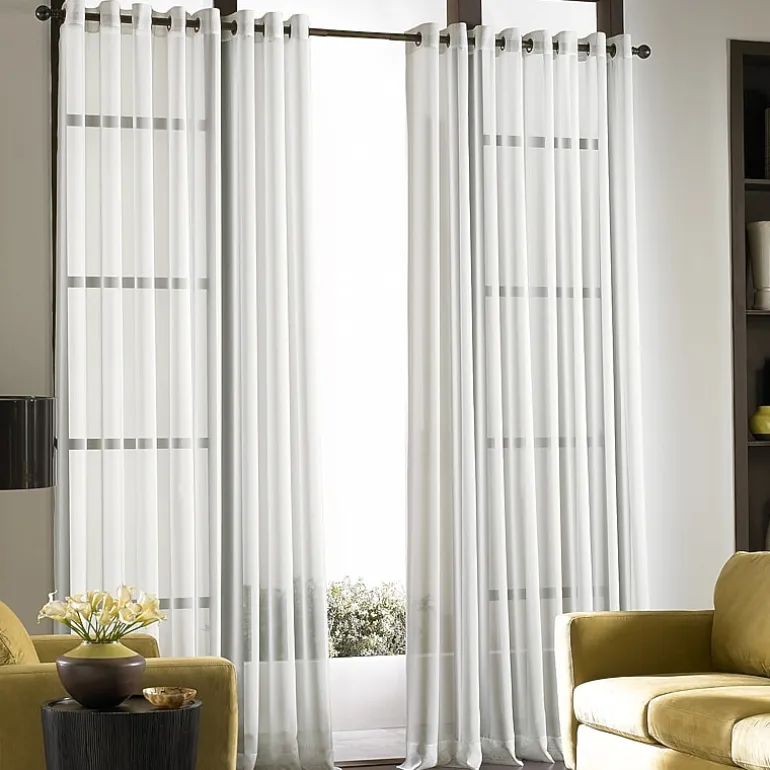 CHF Soho Voile Grommet Top Sheer Single Curtain Panel