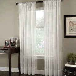 CHF Soho Voile Rod Pocket Sheer Single Curtain Panel