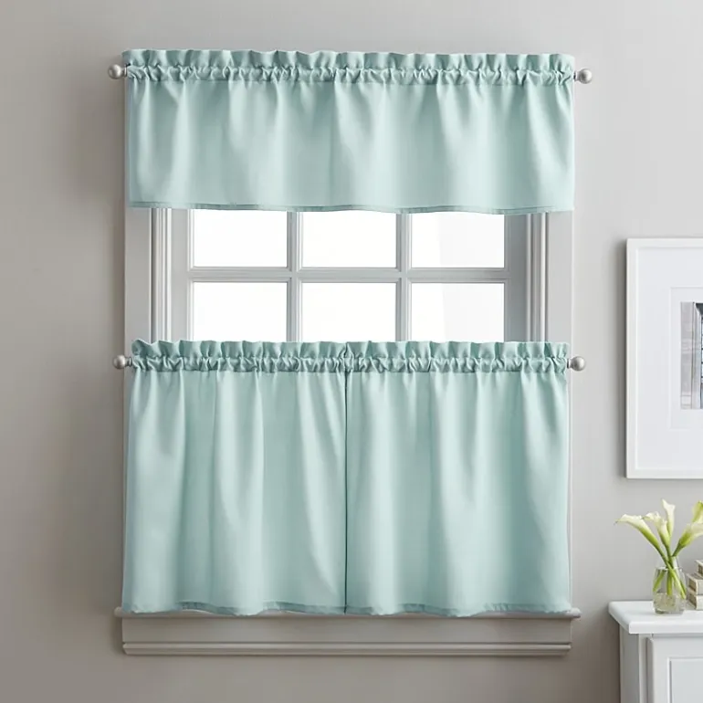 CHF Solid Twill 3-pc. Rod Pocket Window Tier
