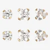 Childs 14K Gold Cubic Zirconia Stud Earring Set