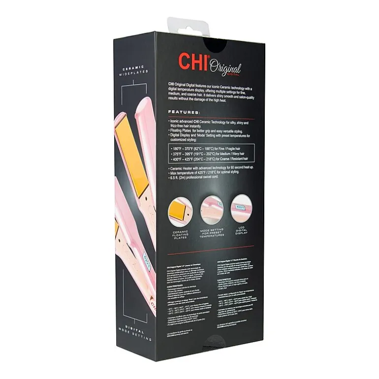 CHI "Original Digital ""I Do"" Blushing Bride" Fast Heating 1 1/2" Flat Iron