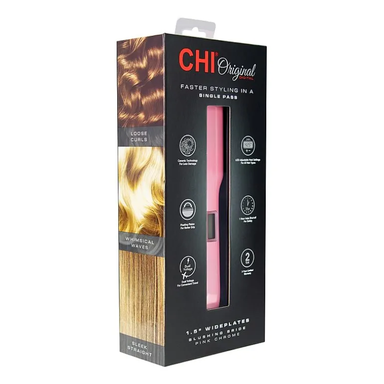 CHI "Original Digital ""I Do"" Blushing Bride" Fast Heating 1 1/2" Flat Iron