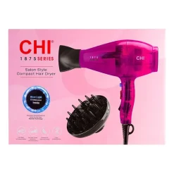 CHI Totally Pink "C-Thru" Compact Hair Dryer
