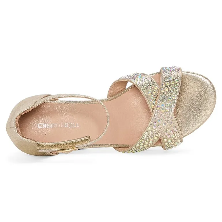 Christie & Jill Big Kid Girls Hope Strap Sandals