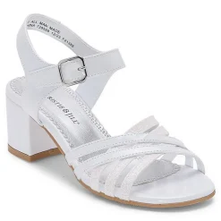 Christie & Jill Grace Little & Big Kid Girls Round Open Toe Block Heel Pumps