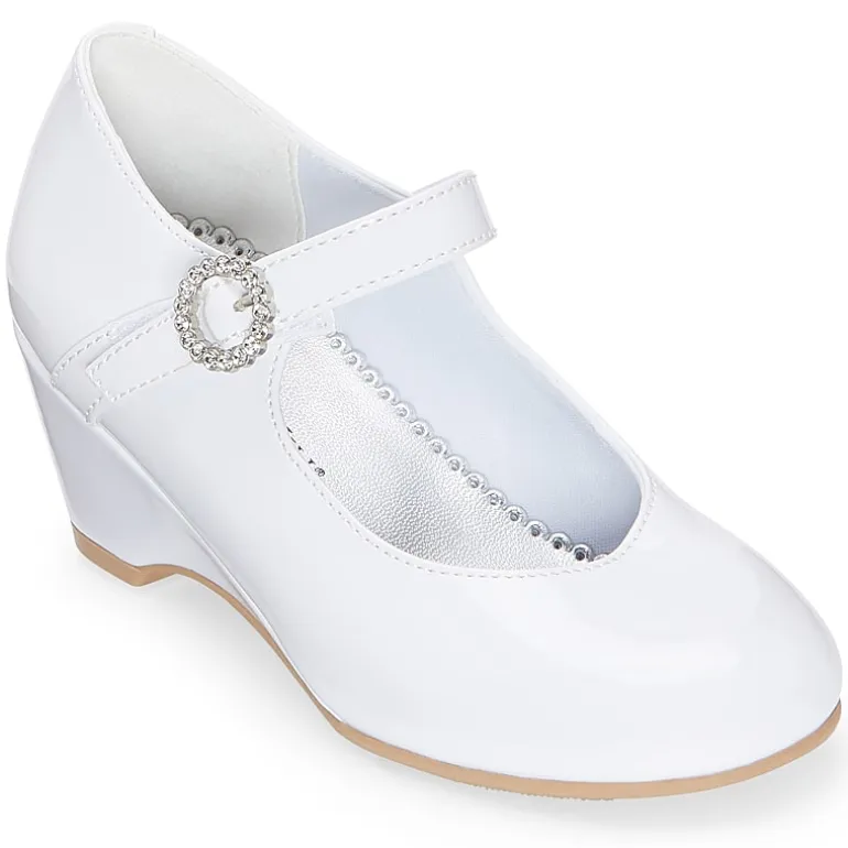 Christie & Jill Heart Little & Big Kid Girls Round Mary Jane Shoes
