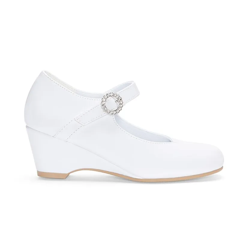Christie & Jill Heart Little & Big Kid Girls Round Mary Jane Shoes