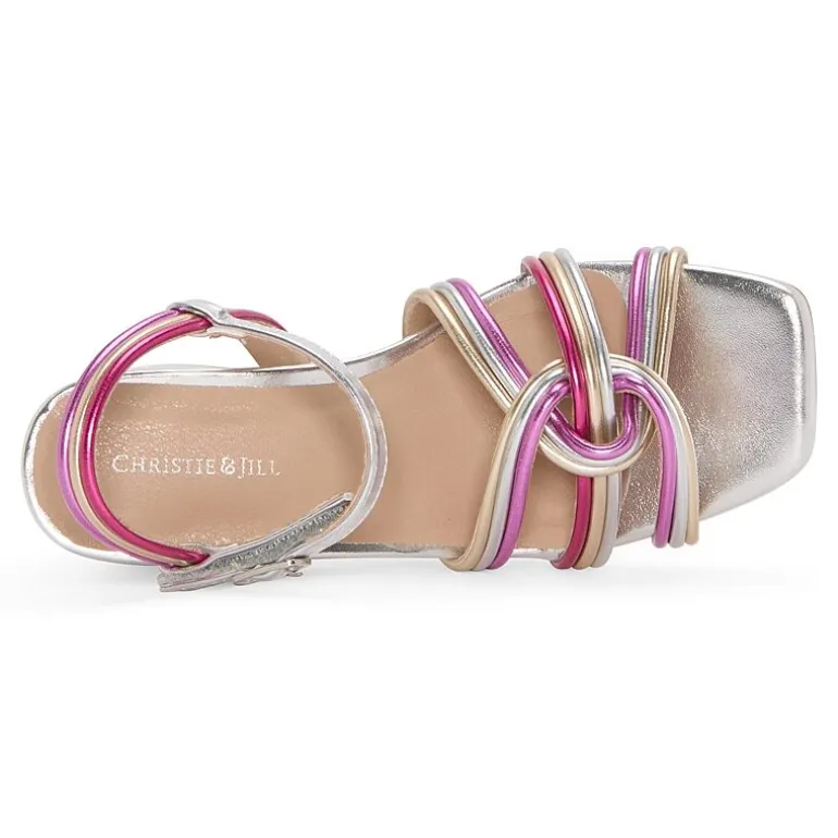 Christie & Jill Honor Little & Big Kid Girls Square Open Toe Block Heel Pumps