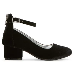 Christie & Jill Layla Little & Big Kid Girls Round Closed Toe Block Heel Pumps