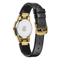 Citizen Axiom Womens Black Leather Strap Watch Ga1052-04e