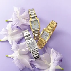 Citizen Bianca Womens Silver Tone Stainless Steel Bracelet Watch Ew5600-52d