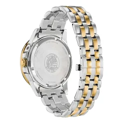 Citizen Calendrier Mens Two Tone Stainless Steel Bracelet Watch Bu0054-52l