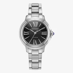 Citizen Cici Womens Silver Tone Stainless Steel Bracelet Watch Em1160-58e