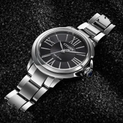 Citizen Cici Womens Silver Tone Stainless Steel Bracelet Watch Em1160-58e