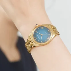 Citizen Classic Womens Gold Tone Stainless Steel Bracelet Watch Em1142-84l