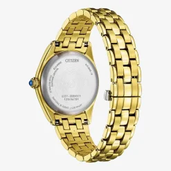 Citizen Classic Womens Gold Tone Stainless Steel Bracelet Watch Em1142-84l