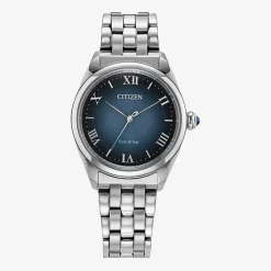 Citizen Classic Womens Silver Tone Stainless Steel Bracelet Watch Em1140-80l